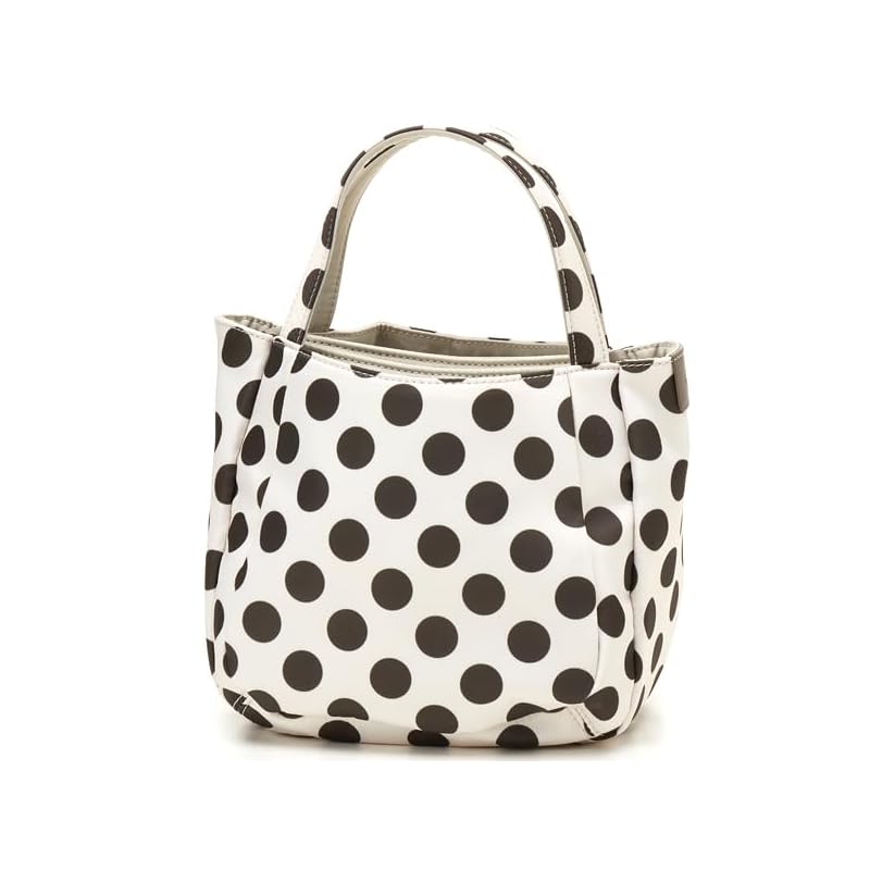 

[Isaac] tote bag [Polka Dots] Bonding 2WAY tote SS size Ivory(33)