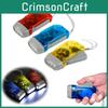 Led Hand Pressed Power Generation Plastic Flashlight Portable Light Lamp Outdoor
