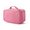 Multifunction Portable Train Double Layer Toiletry Cosmetic Bags Travel Makeup Case for Women