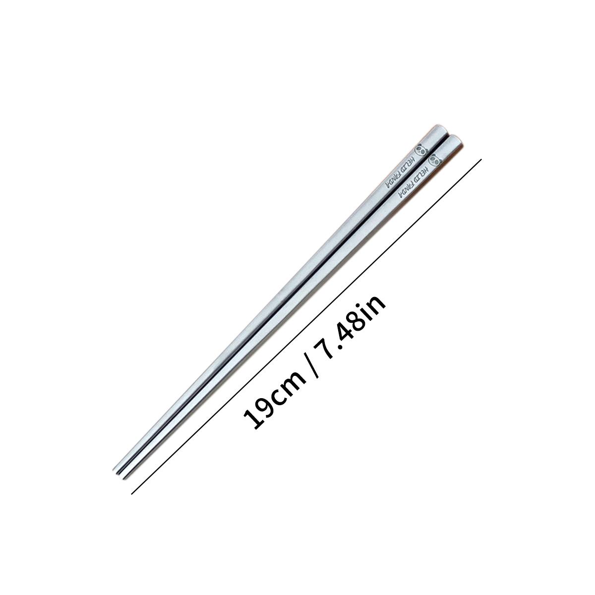 

WORTHBUY Стальные титановые палочки для еды Нескользящие китайские палочки для еды Многоразовая посуда Термостойкие палочки для суши Кухонные столовые приборы