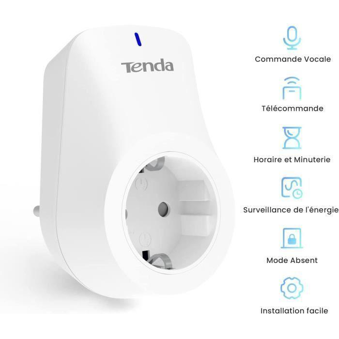 Prise connectée - tenda - beli sp9-2 - 3.68kw - télécommande - compatible alexa