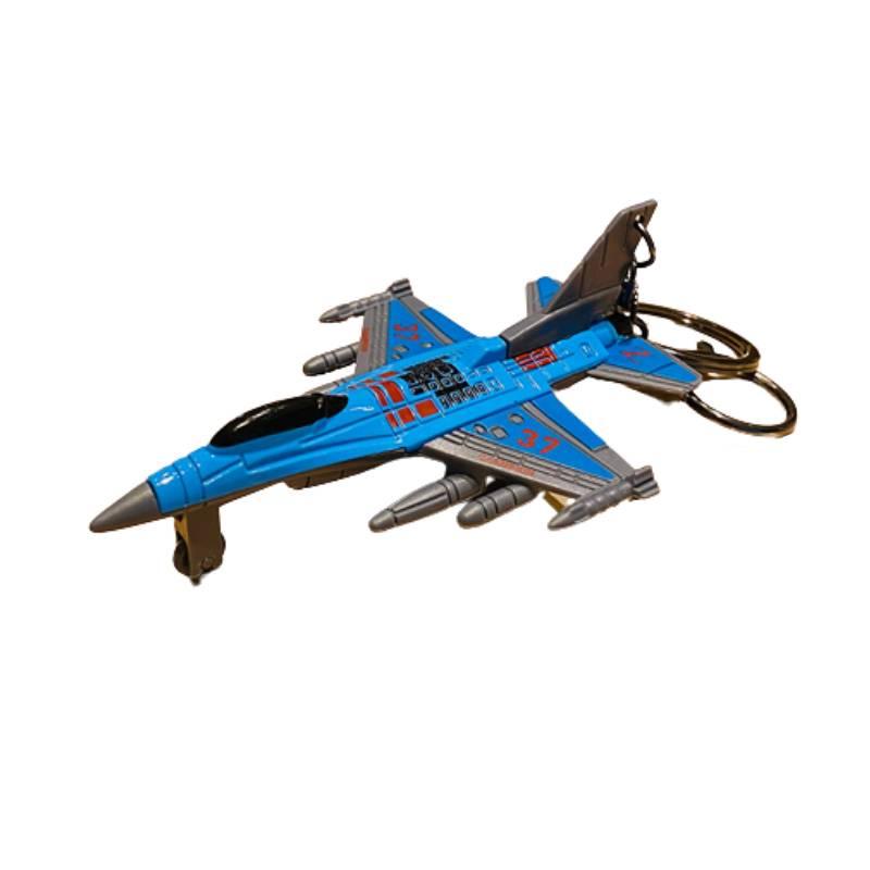 Kreativer Cartoon Legierung Kampfflugzeug Schlüsselanhänger Exquisiter Auto Schlüsselanhänger Großhandel Paar Taschenanhänger