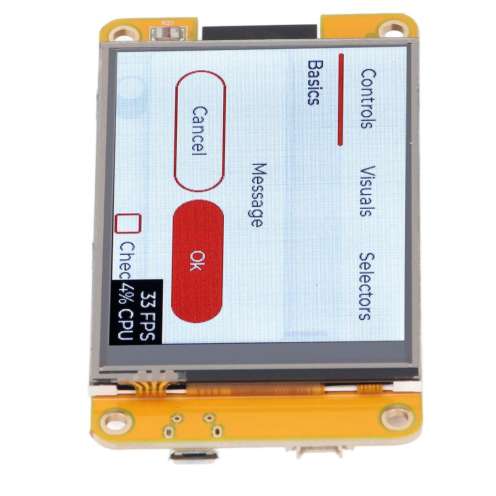 32 Development Board with 2.8 Inch , 240MHz Double CPU Wireless Fidelity Module, Smart Display Development Board