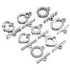 4sets Gold Color Stainless Steel OT Toggle Clasps Clasps Love Heart Necklace Bracelet Buckle Connectors for Jewelry Making DIY