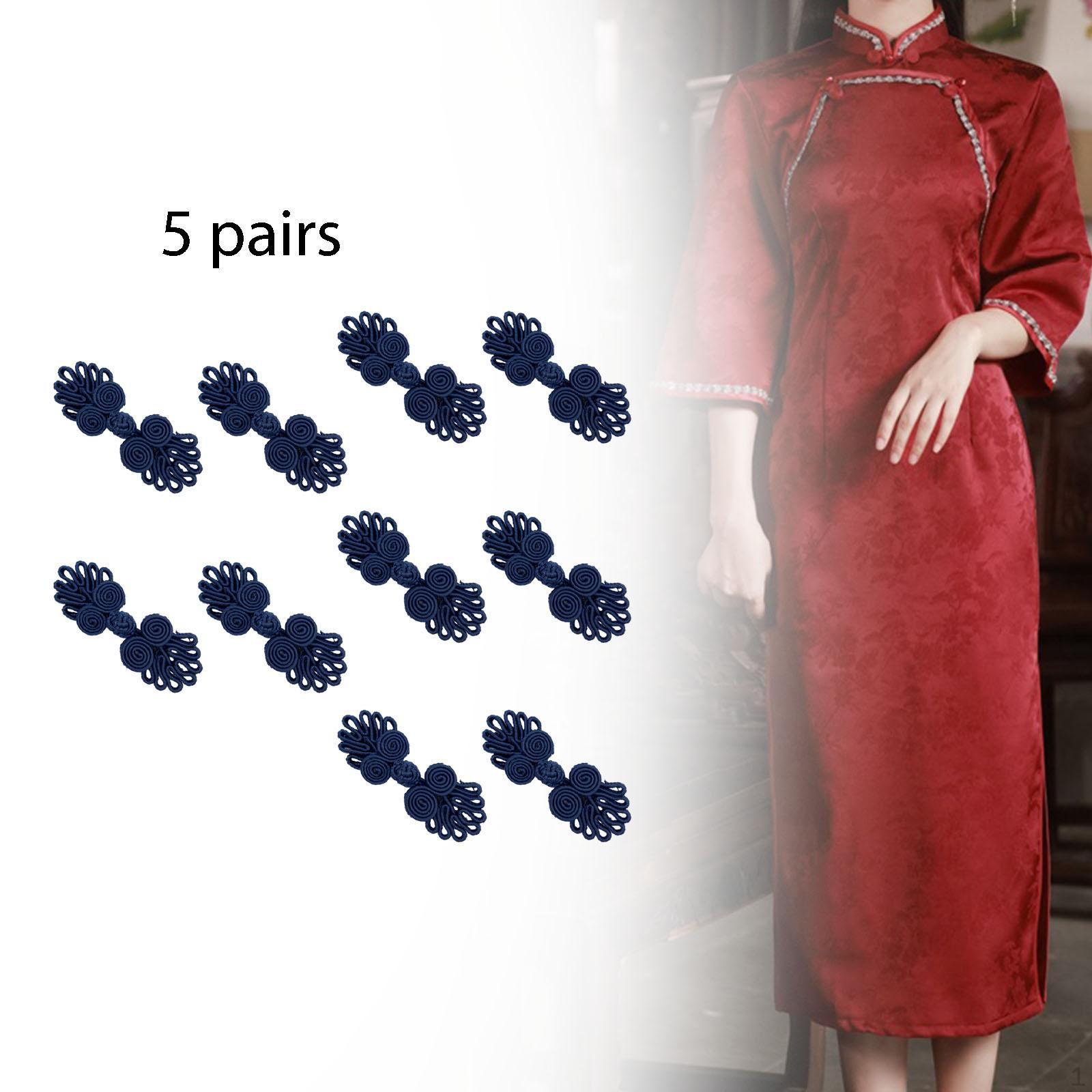 

5 штук Ґудзики-застібки «Китайський вузол жаба» Шикарний декор Застібка для