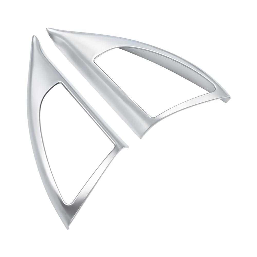 

For BMW X1 F48 2016-2026 Front Door Window Pillar Triangle Cover Trim 2Pcs ABS Interior Accessories срібний