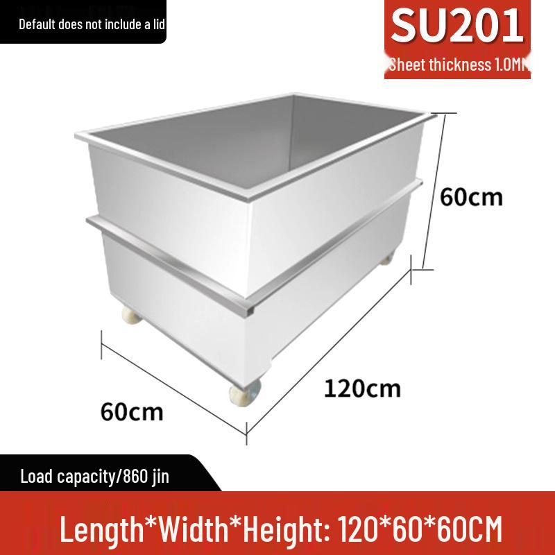 Large Capacity Stainless Steel Rectangular Fermentation & Soaking Tank