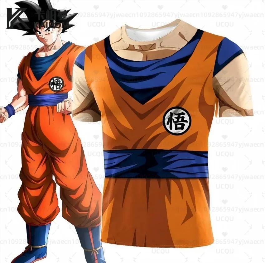 

Dragon Ball Z Goku T-shirt Summer Short Sleeved Jersey Men s Anime 3D Printed T-shirt Short Sleeved Men s Kid T-shirt Y2k 6XL