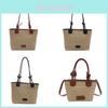 Bolsas Tote de Palha Chic Color Block Novas 2024 Para Mulheres Perfeitas Para Uso Diário