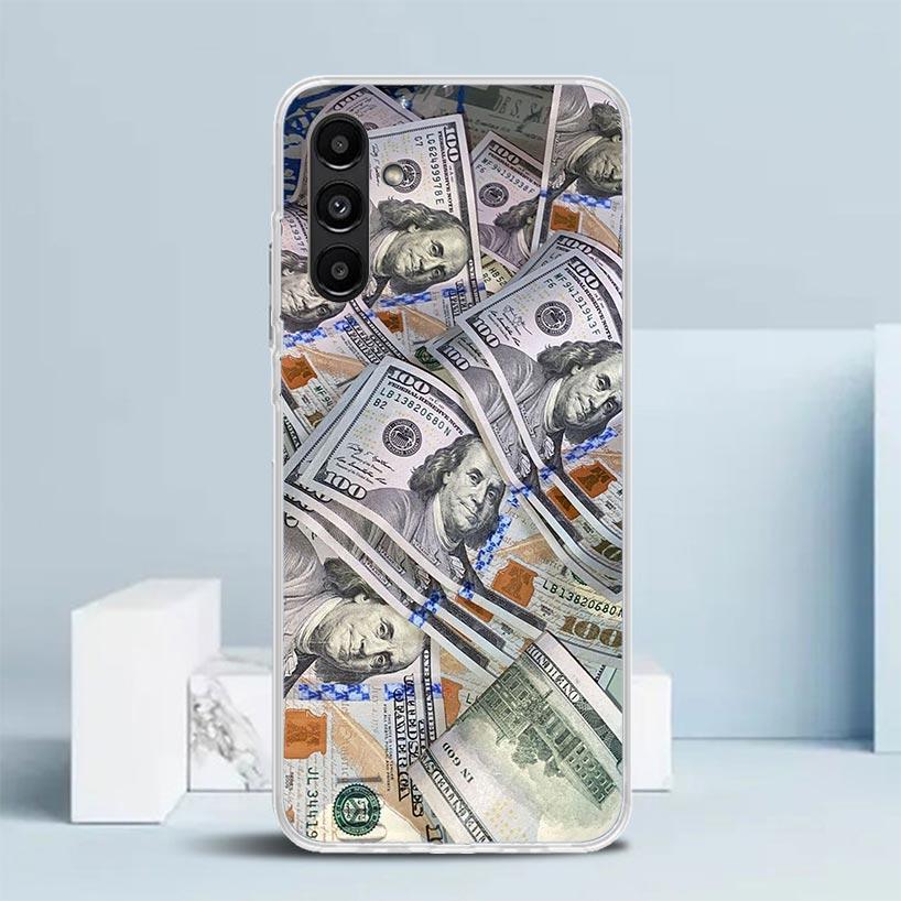Banknote Dollar Cash Money Phone Case For Samsung Galaxy A17 A37 A57 A16 A15 A14 A13 A56 A55 A54 A53 A36 A35 A34 A33 A26 A25 A24