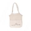 Xiaobudian Canvas Shopping Bag, Mesh Splicing Large Capacity Tote Reusable Washable Grocery for And Daily Use