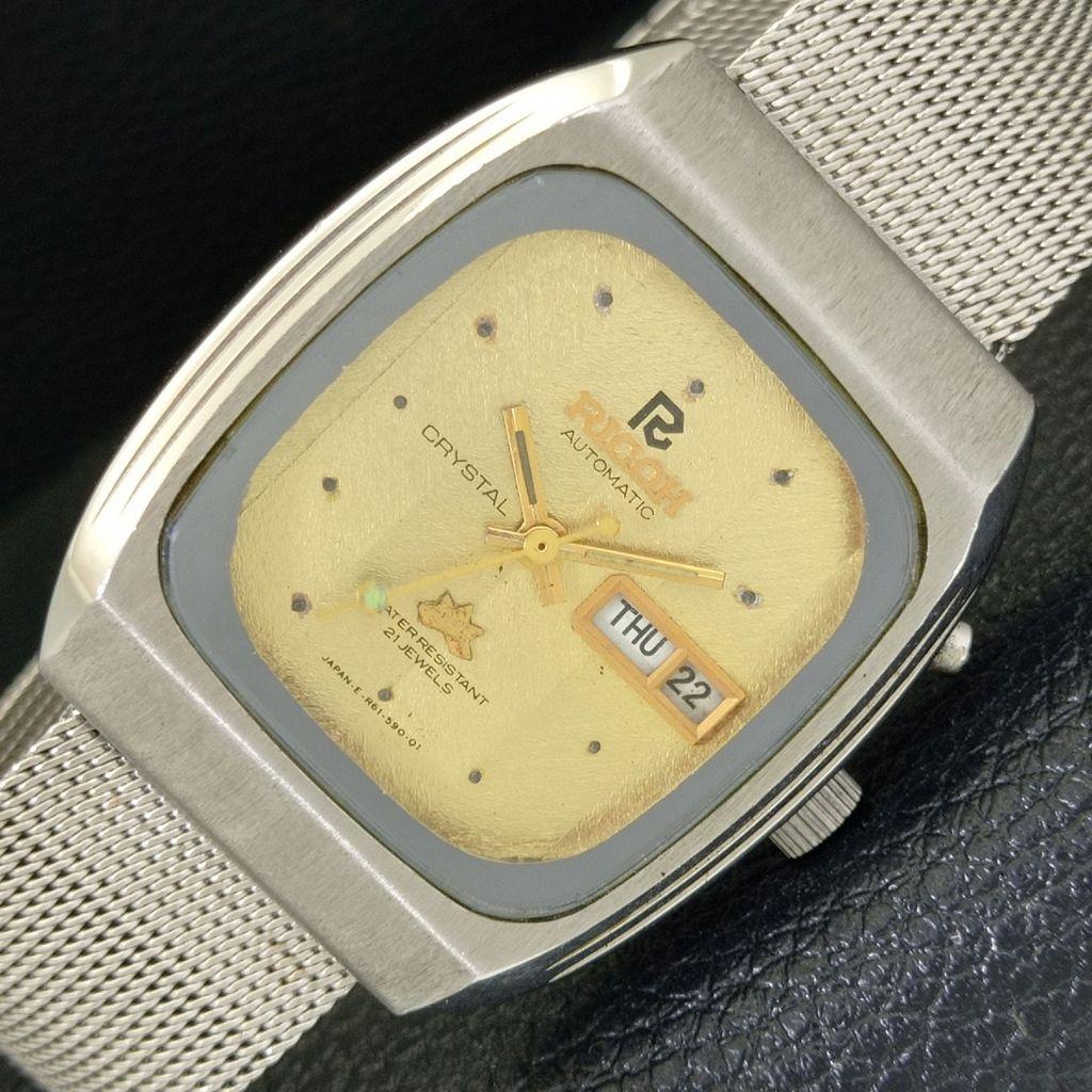 

ВИНТАЖНЫЕ АВТОМАТИЧЕСКИЕ ЧАСЫ RICOH R31 ЯПОНИЯ МУЖСКИЕ ОРИГИНАЛЬНЫЙ ЦИФЕРБЛАТ a500630-5 R153-a500630