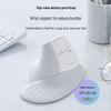 SANWA GMAERGWBT22W Ergonomic Bluetooth Wireless Dual Mode Mouse with Magnetic Wrist Rest