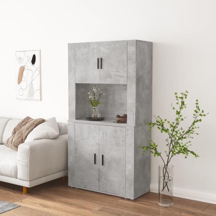 VidaXL Highboard Concrete Grey Engineered Wood 3185355