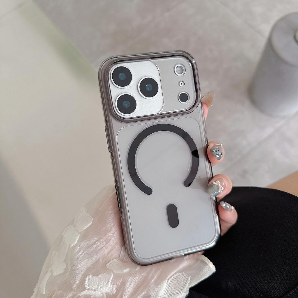 Luxuriöse transparente magnetische Handyhülle für iPhone 17pro 17 16 15 Pro Max Für Magsafe kabelloses Laden Stoßfeste PC-Hülle für 17 Promax