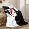 Fulham FC Logo Motif Blanket Print Blanket Soft and Cozy Perfect for the Living Room Bed Sofa or a Nap,gift