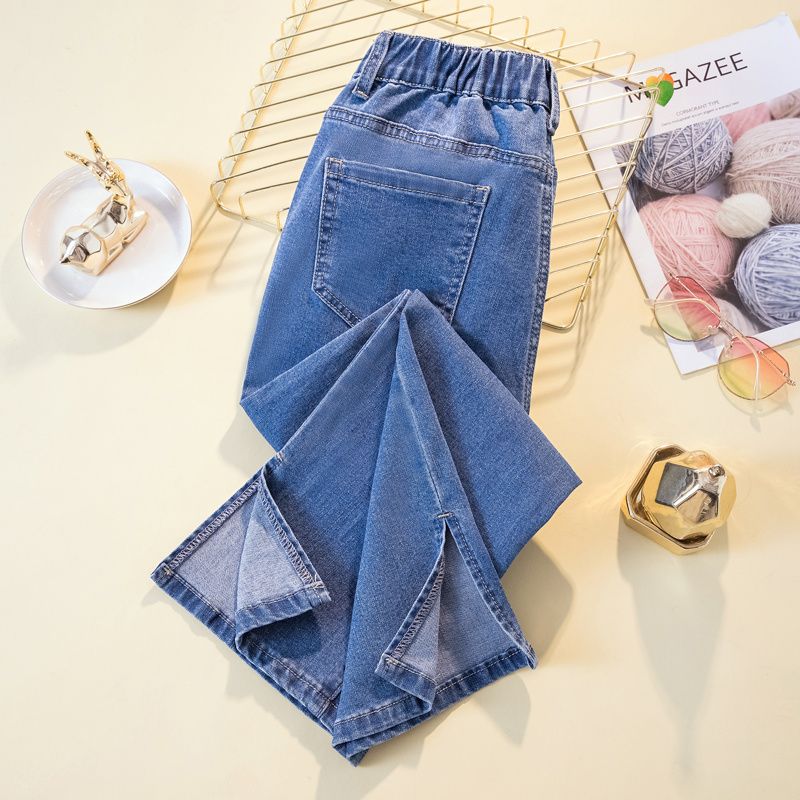 M-4XL Women Jeans Jeans Denim Trousers Thin Cropped Cigarette Pants Jeans for Women