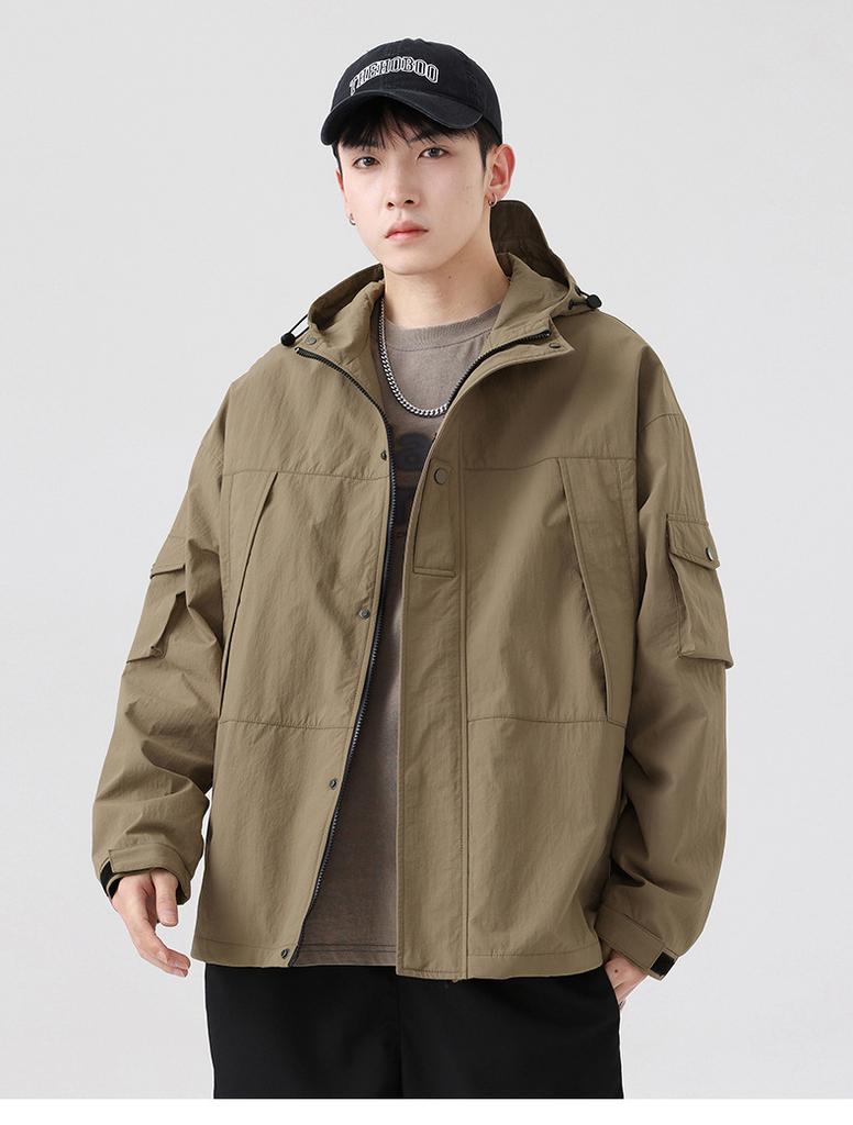 Jacket men's color blocking 2025 autumn and winter new men's youth windproof fashion casual top jacket trend