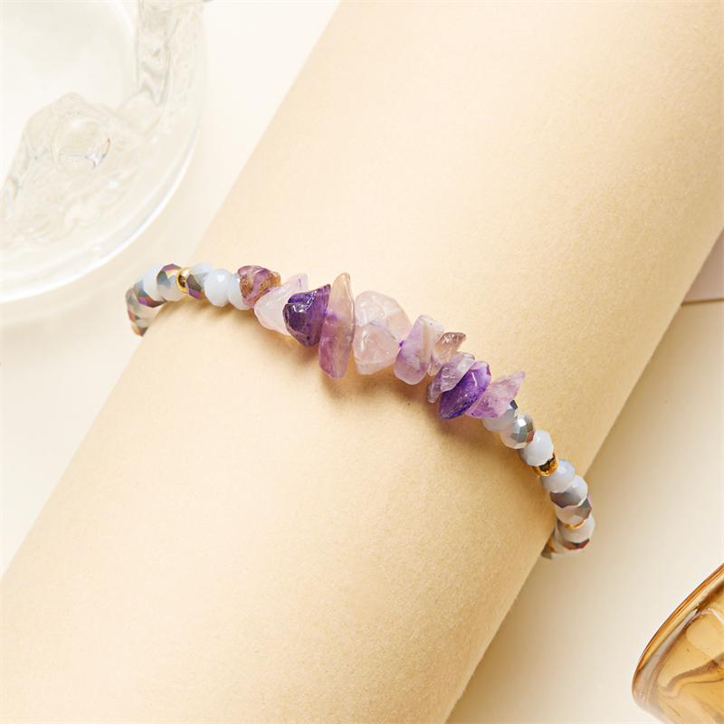 Colorful Natural Stone Irregular Bracelets For Women Handmade Rice Beads Woven Rope Bracelet For Women Friendship Jewelry Gifts