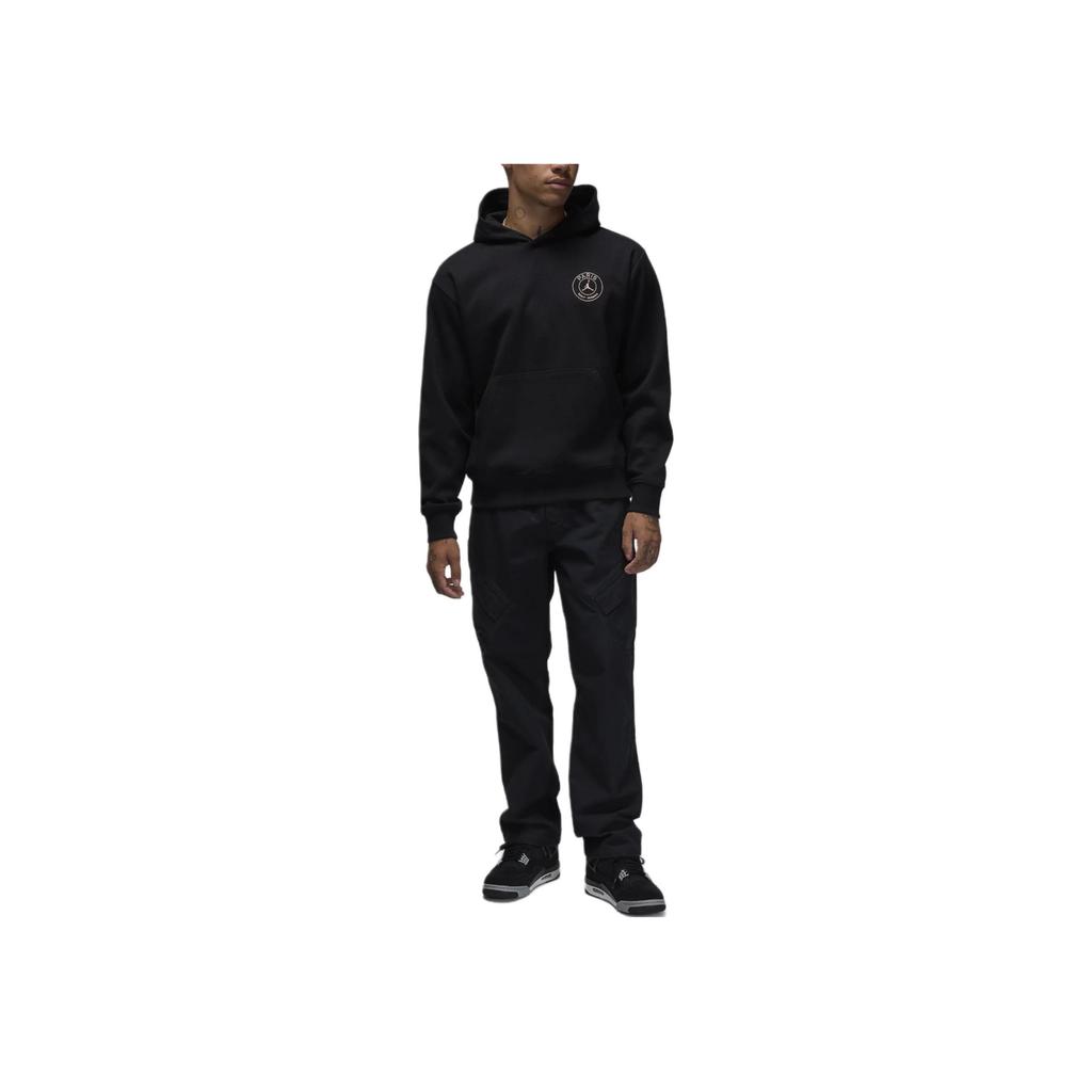 Jordan X PSG Collaboration Brandstmt FW24 M J FLC PO Fashion Long Sleeve Hoodie Unisex hoodies Black FV7730-045