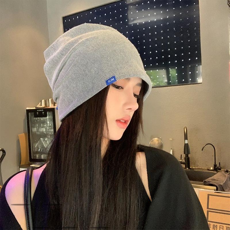 Small Pile of Hats on The Face Show Off  Men and Women's Same Style New Ins Japanese Versatile Trendy Baotou Cold Hat Confinement Hat Korean Version
