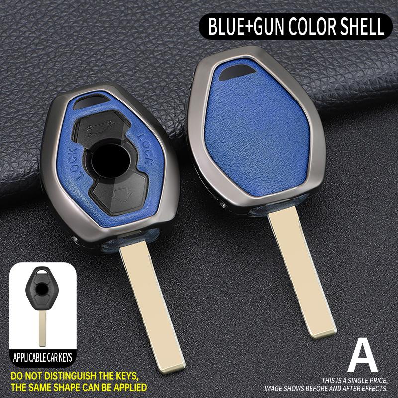 

Чехол для ключа автомобиля из цинкового сплава + кожи для BMW 3 5 7 серии X5 E53 X3 F83 E46 E39 E38 E60 E63 E61 E64 330i Z3 Z4 E85 E86 M5 325i