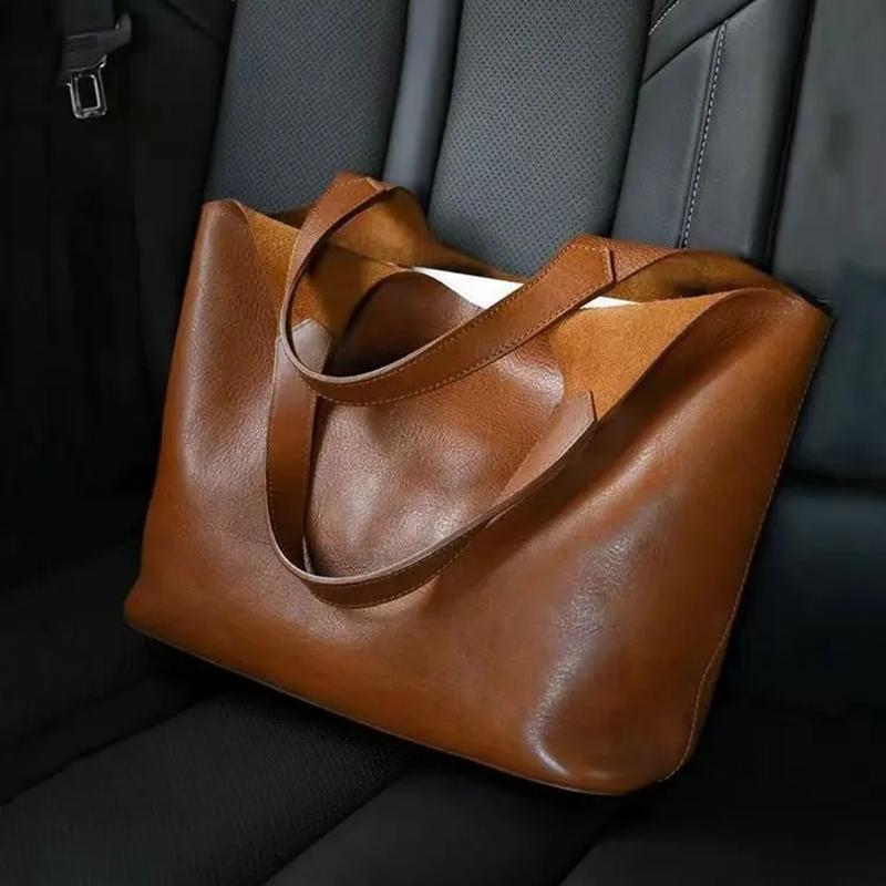 Yogodlns PU Leather Tote Bags For Women Luxury Designer Handbag Purses Large Capacity Underarm Shoulder Bag
