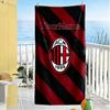 Ac Milan Customize Text Beach Towel High Absorbency & Quick-Dry Suitable for Swimming Gym Camping Yoga Vacation