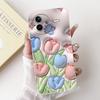 Soft Slim Silicone Fundas For Xiaomi Poco F7 Pro F7 Ultra Case For Redmi K80 K80Pro Back Cover Cartoon Panda Rabbit Flowers Capa