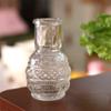 10 Stück/Set Kristallklare Mini-Glasvase Retro Relief-Blumenvase Kleines Vasenset Valentinstag