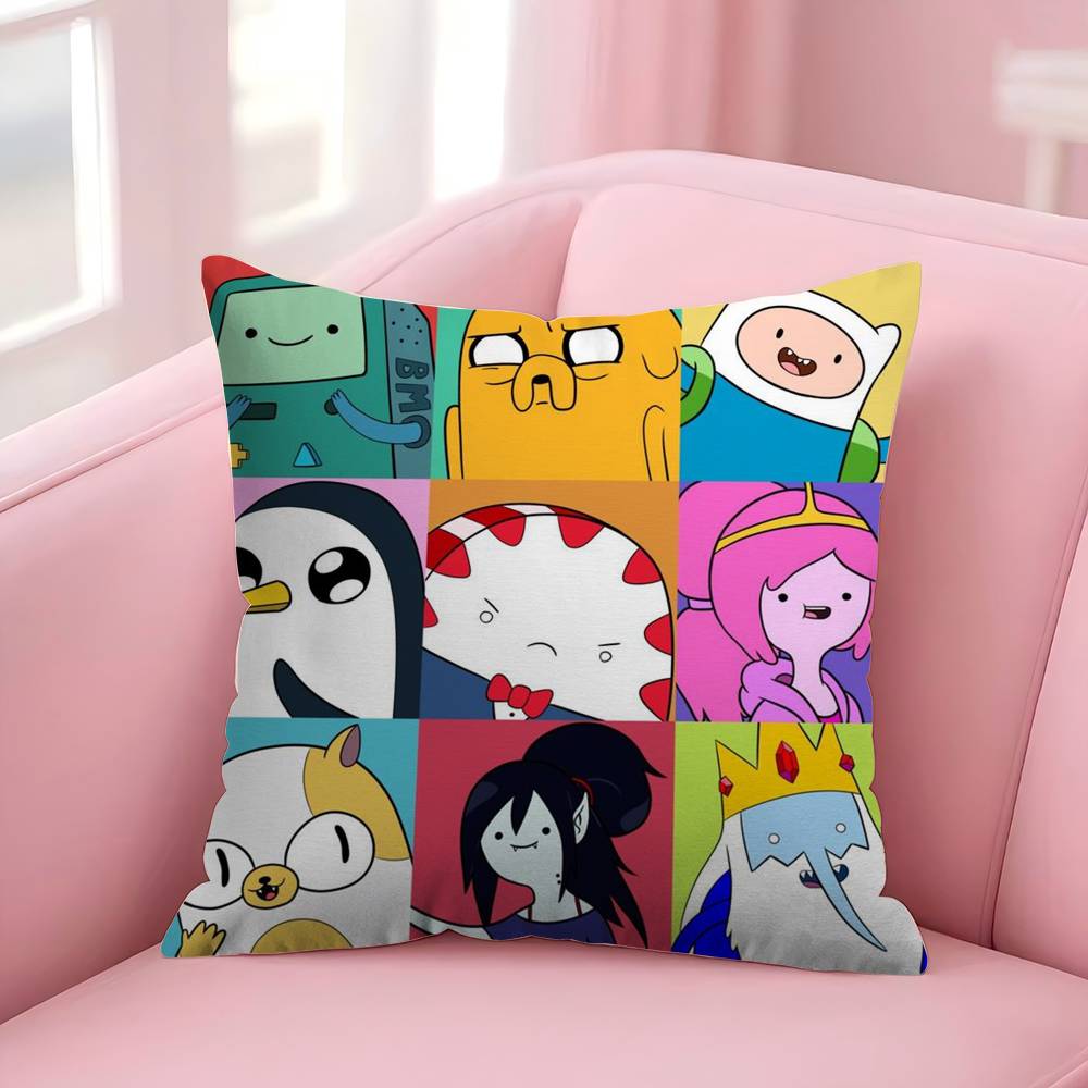 Cushion Cover Inches Farmhouse Decor Home Throw Pillow Covers for Anime A-Adventure Times Couch Decorations