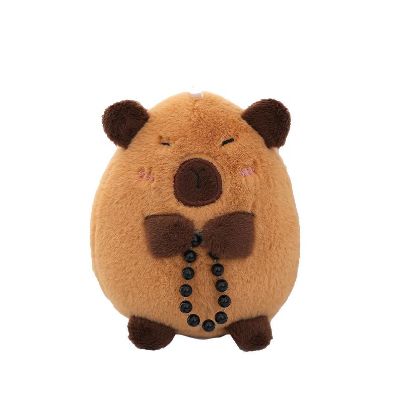 Capibala Doll Cute Capybara Plush Toy Key Chain Backpack Ornaments Bag Pendant