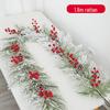 Weihnachtsszene Rattan Treppen- und Türhängekranz Ornament für Kamin, Einkaufszentrum, Hotel