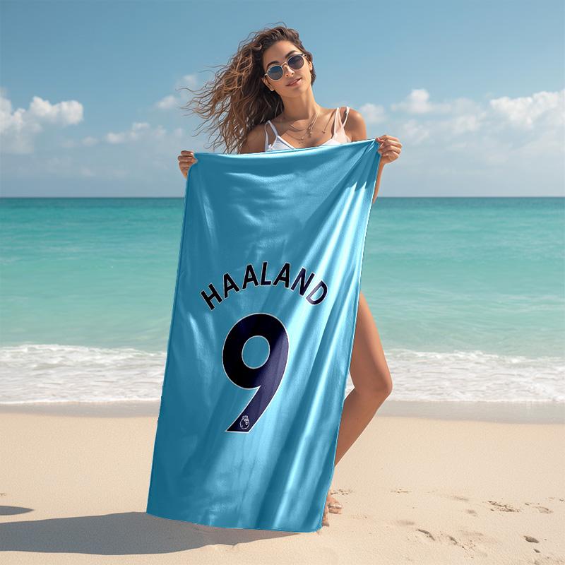 Proof Beach Towel with Haaland Pattern - Soft,absorbent,quick-drying,machine Washable - Perfect for Swimming,camping,bathing