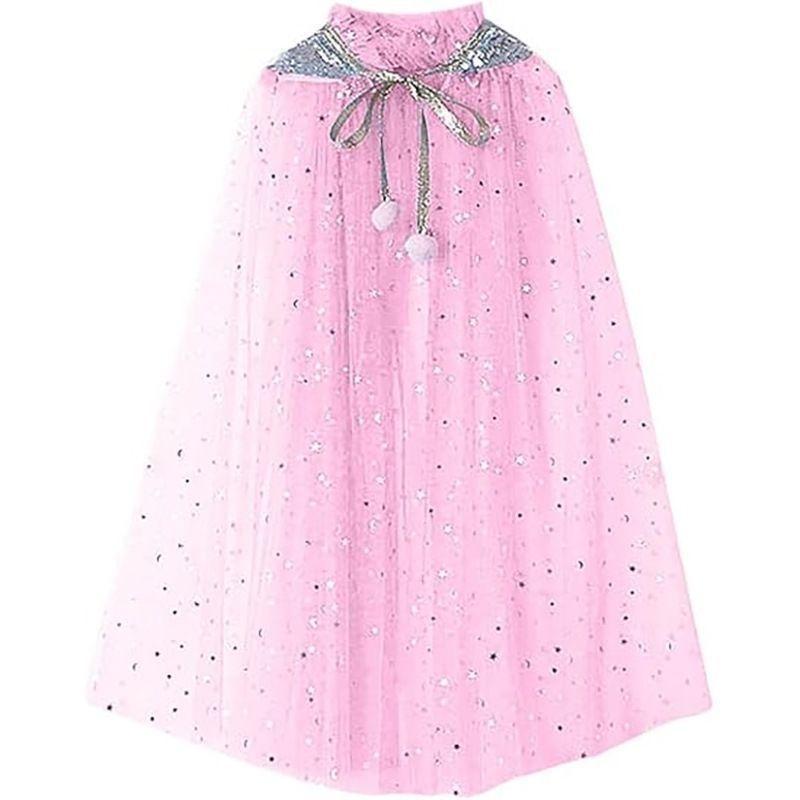 Mädchen Prinzessin Party Zubehör Umhang Kostüm Umhang Pailletten Tüll Halloween Umhang Geschenk