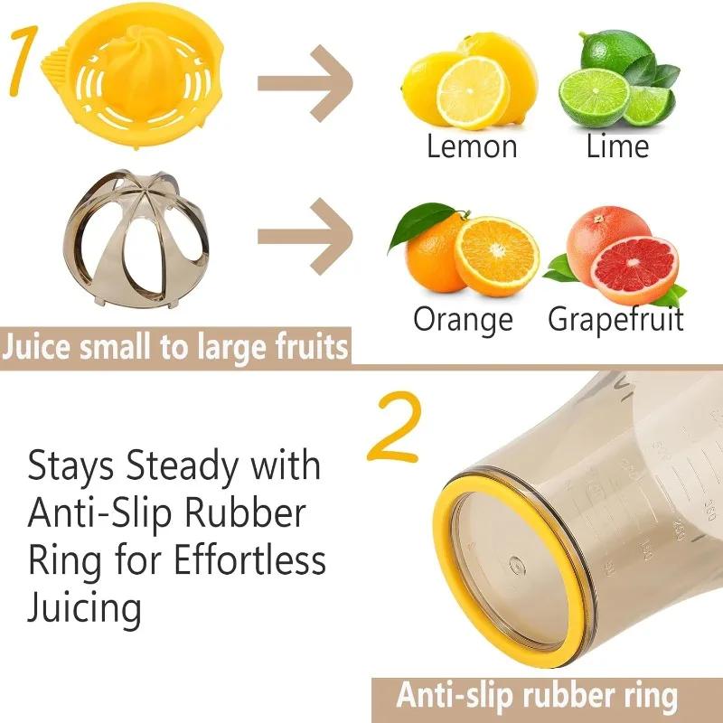 Citrus Lemon Orange Juicer Manual Hand Squeezer with Built-in Measuring Cup  hand juicer