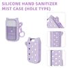 Keychain Compatible Silicone Case Protective Case for For Touchland Hand Sanitizer Travel Container