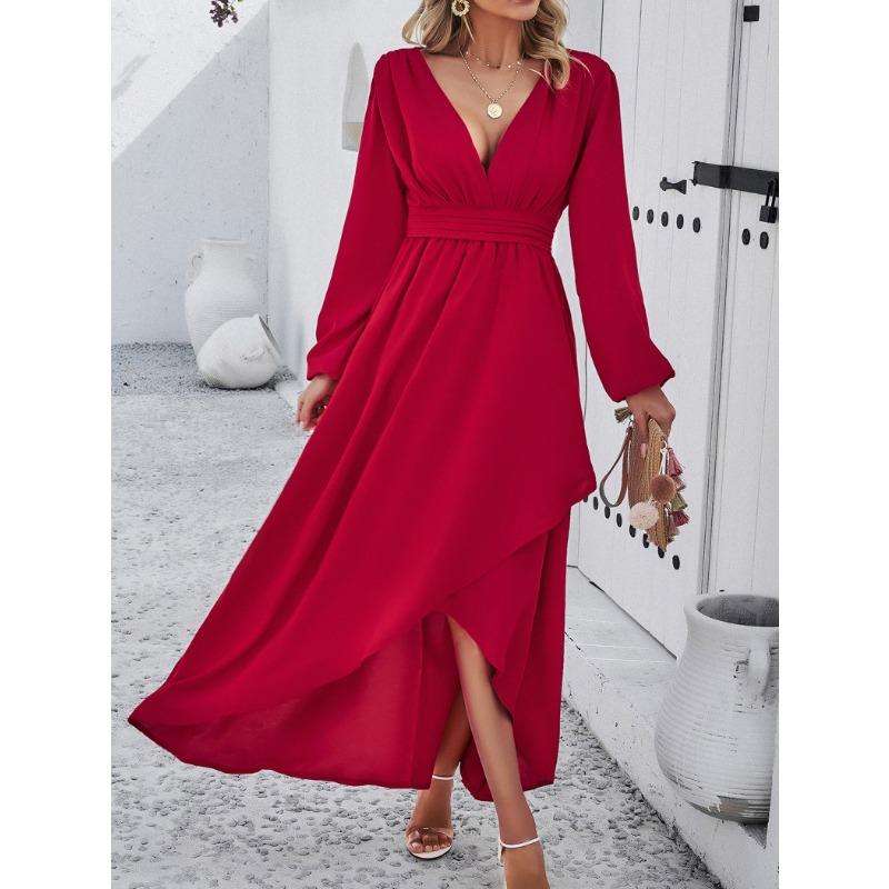 Women's Dresses Autumn Waist Slim Swing Sexy Dresses