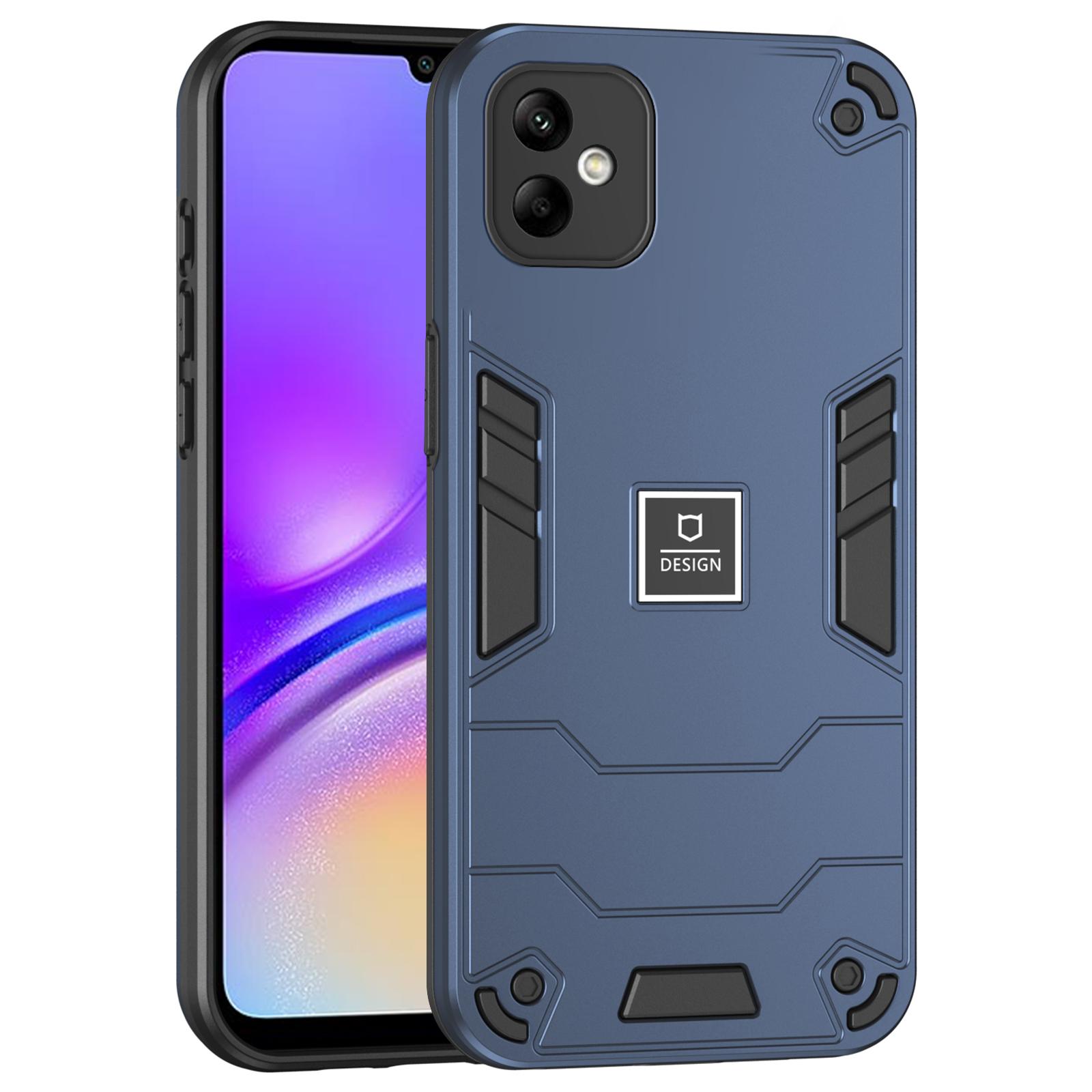 

For Samsung Galaxy A05 4G Phone Case Hard PC+Soft TPU Anti-Scratch Cover Navy Blue