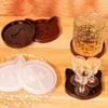 Silicone Resin Car Coaster Moulds Cats Bone Shape Tray Epoxy Casting Mould Unique Coaster Molds Cats Bone Shape Mold