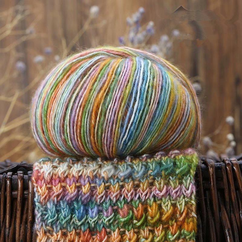 Ball Gradient Dyed Baby Special Wool Ball Scarf Wool Handmade DIY Soft Cotton Yarn Ball Knitting