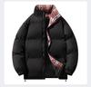 Men's Casual Cotton Jacket Hooded Solid Color Winter Daily