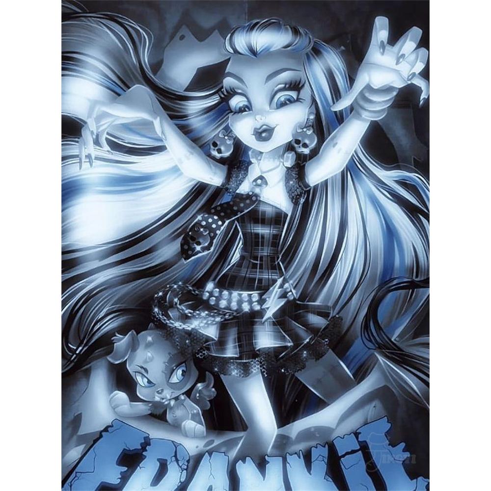 M-Monster H-High Cartoon Diamond Painting Kit Diamond Embroidery Cross Stitch Handmade Art Gift Crafts Home Decor Children Gift