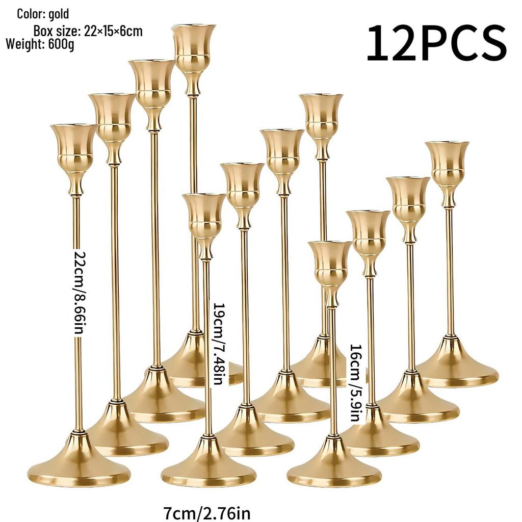 Europäischer minimalistischer Kerzenständer als Ornament für Candlelight-Dinner & Hochzeitsdeko