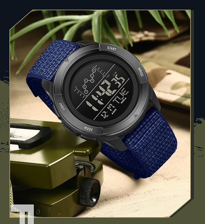 Sanda Multifunctional Digital Watch: Single Display, Alarm, Large Dial, Waterproof Sports Watch for Students.