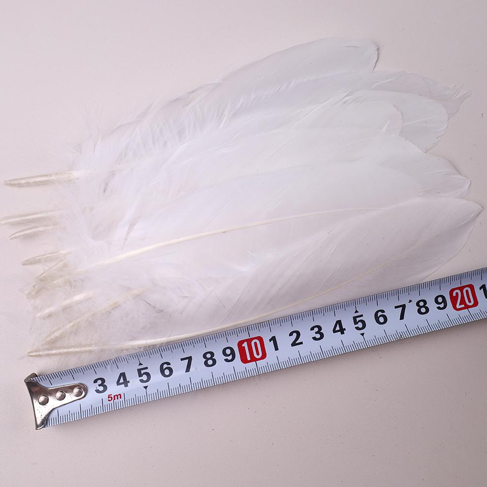 100Pcs Colored Goose Feathers for Decorating Christmas Crafts Dress Jewelry Fringe Accessories 6-8 inch 15-20CM