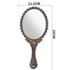 Portable Retro Makeup Mirror for Women - High-End Handheld Design, Ideal for Home or Travel
