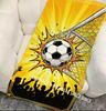 Soccer Goal Game Beach Towel Patterned Sunscreen And Windproof Suitable For Swimming Pool Camping Travel Blanket