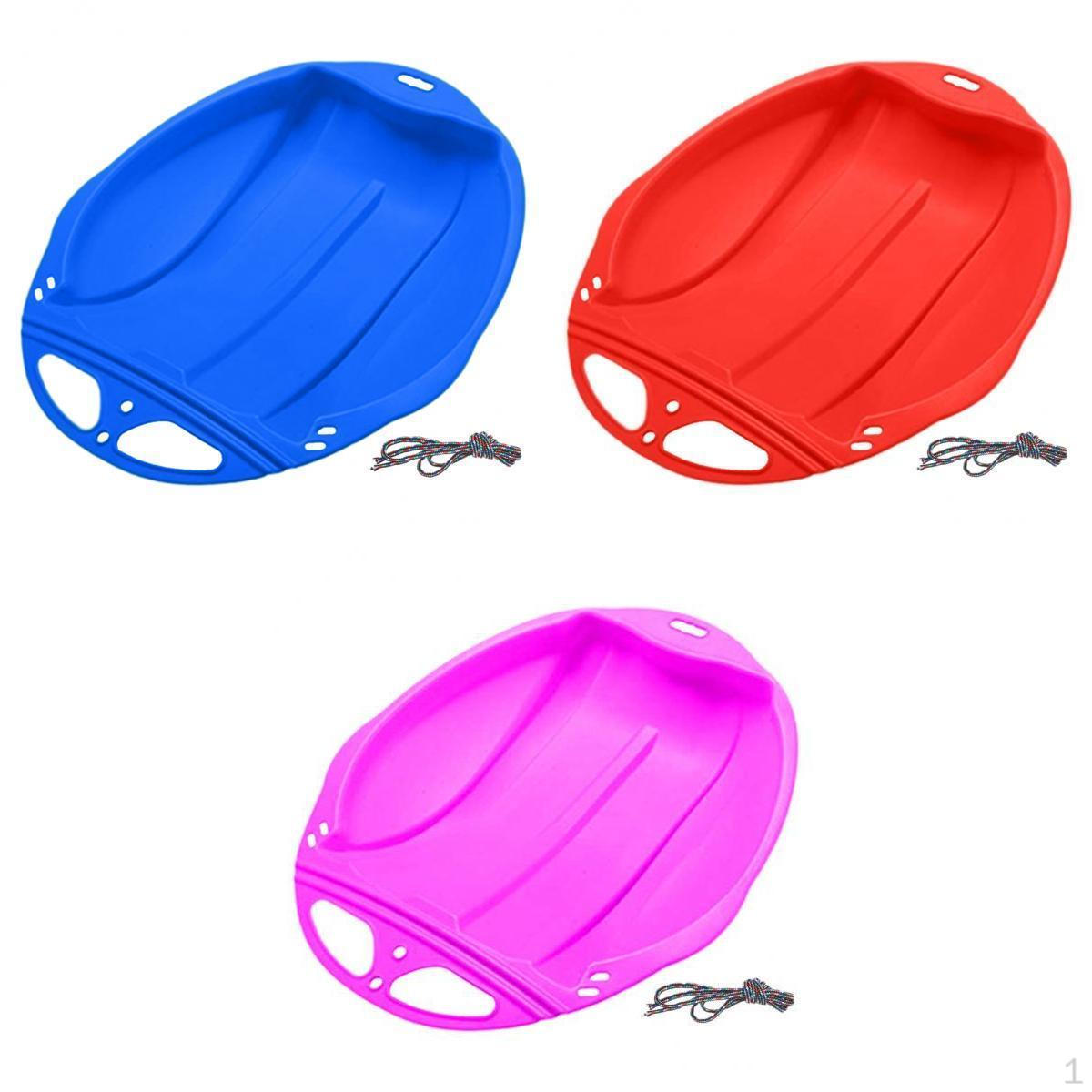 

3x Snow Sled Sledge Skiing Toboggan Board Outdoor Luge Sports Game Adults