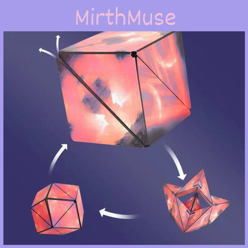 Multicolor Magnetic 3d Geometric Cube Fun Educational Toy For Kids Plastic